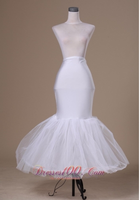 Popular Tulle and Elastic Woven Satin Mermaid Petticoat