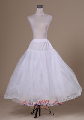 White Hot Selling Tulle Ankle-length Petticoat