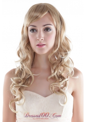 Long High Quality Synthetic Blonde Curly Hair Wig