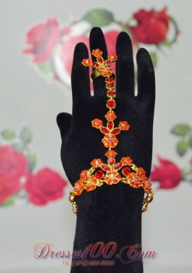 Beautiful Orange Bracelet And Ring