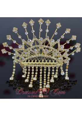 Classical Tiara With Rhinestones Accents