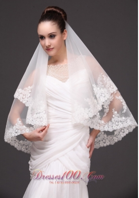 Lace Tulle Popular Bridal Veils For Wedding