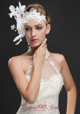 Dream Princess Sweet Pink Net Bride Headdress With Beading