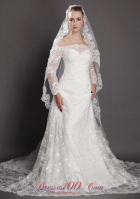 Royal Lace AppliquesTulle Bridal Veils