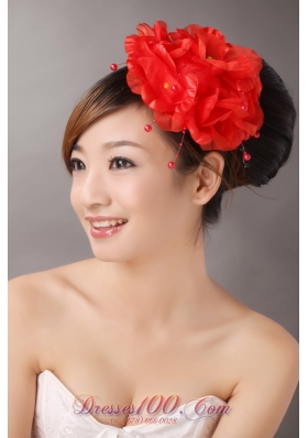 Red Imitation Pearls Headpieces For Party
