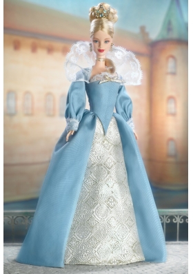 The Most Amazing Blue Dress With Long Sleeves For Barbie Doll Dress