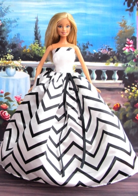 New Beautiful Handmade Party Clothes Fashion Dress For Noble Barbie