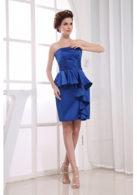 Royal Blue Prom Dress With Mini-length