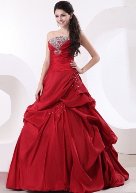 Strapless A-line and Beading For 2013 Custom Made Quinceanera Dress