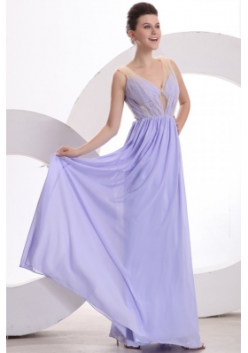 Simple Sweetheart Floor-length Empire Chiffon Ruche Prom Dress in Olive Green