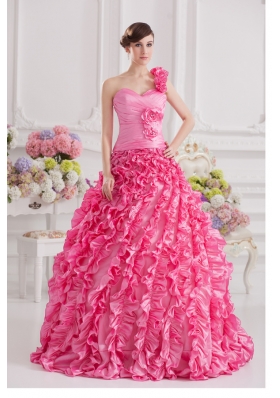 One Shoulder Quinceanera Dresses,One Strapped Sweet 16 Dress,Ball Gowns