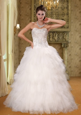Luxuroous Sweetheart A Line Wedding Dress for 2014