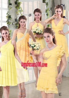 Discount Fashionable Decorated Bridesmaid Dresses in Chiffon