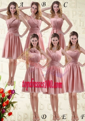 Romantic Sweetheart Empire Chiffon Bridesmaid Dresses with Ruching