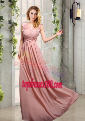 Scoop Empire Ruching 2015 Decent Bridesmaid Dresses