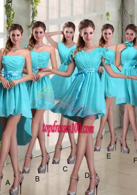 Ruching A Line Chiffon Lace Up Bridesmaid Dress