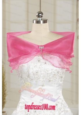 Pretty Rose Pink Wedding Party Shawls for 2015