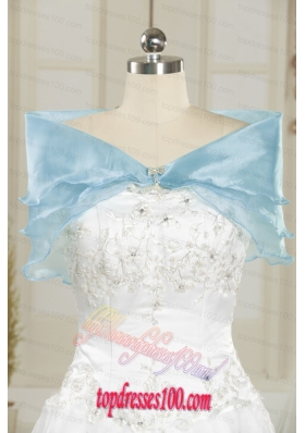 Fashionable Beading Orange Shawls in Aqua Blue