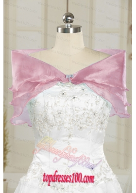 Beautiful Baby Pink Wedding Party Shawls with Beading