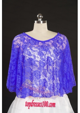 Lace Hot Sale 2015 Purple Wraps with Beading