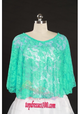 Aque Blue Beading Lace Hot Sale Wraps for 2015