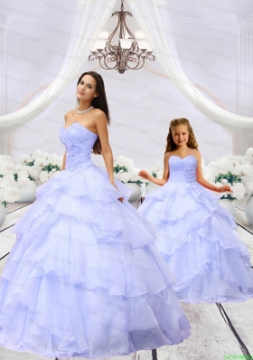 2015 Unique Light Purple Princesita Dress with Beading and Ruching