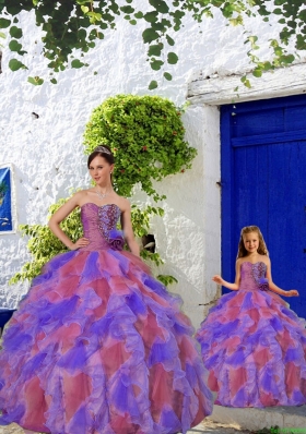 2015 Wonderful Multi-color Princesita Dress with Beading and Ruffles