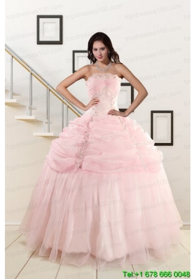 New Style Strapless Quinceanera Dresses with Beading and Pick Ups