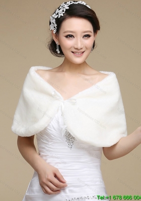 Formal Faux Fur White Wraps for 2015