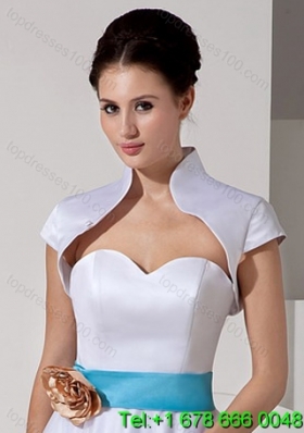 2014 Elegant Ivory Short Sleeves Jacket