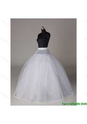 Fashionable Organza Ball Gown Floor length Petticoat in White