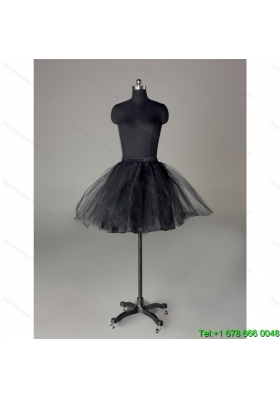 Modern Organza Mini Length Petticoat in Black