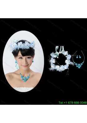 Vintage Style Beautiful Necklace and Head Flower for Ladies