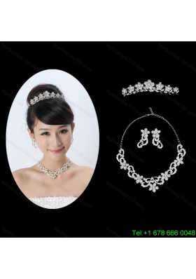 Spring Flowers Alloy/Rhinestones Ladies Jewelry Sets