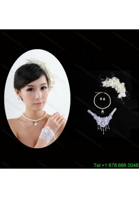 Unique Alloy Wedding Jewelry Set with Necklace and Earings