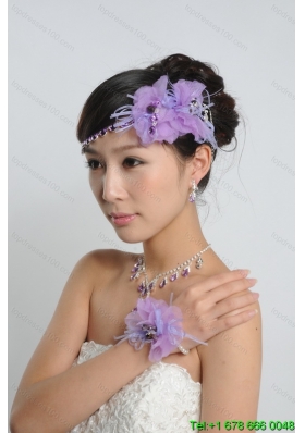 Vintage Lilac Rhinestones and Alloy Jewelry Sets