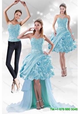 Perfect Sweetheart 2015 Detachable Prom Skirts with Beading and Ruffled Layers
