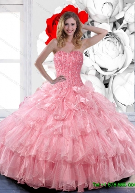 Fashionable Sweetheart 2015 Quinceanera Dresses with Ruffled Layers