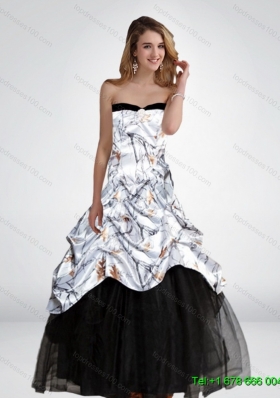 2015 Fashionable Princess Long Hot Pink Camo Wedding Dresses