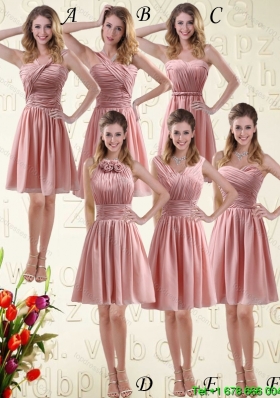Top Seller Sweetheart Empire Chiffon Dama Dresses with Ruching
