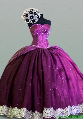 2015 Hot Sweetheart Quinceanera Dresses with Lace