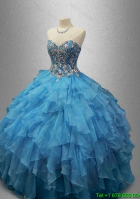 Perfect Sweetheart Quinceanera Dresses with Beading and Ruffles