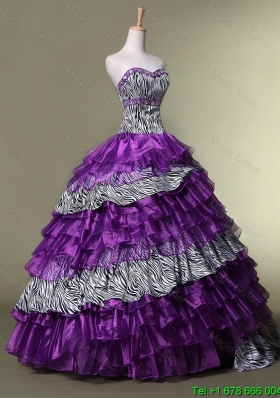 New Arrival Sweetheart Quinceanera Dresses with Ruffled Layers