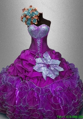 New Style Sweetheart Quinceanera Gowns with Sequins