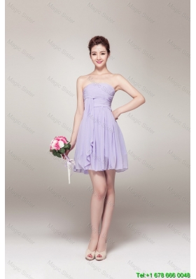 Elegant Strapless Prom Gowns with Mini Length