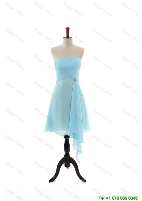 Clearence Empire Strapless Ruching Prom Dresses with Beading for Holiday