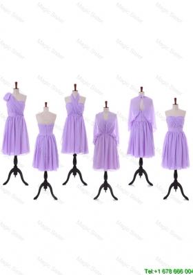 2016 Designer Empire Prom Dresses with Ruching in Lavender