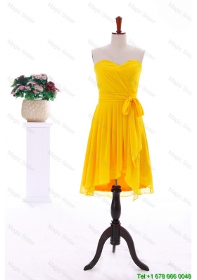 2016 Fall Smart Designer Sweetheart Prom Dresses with Ribbons