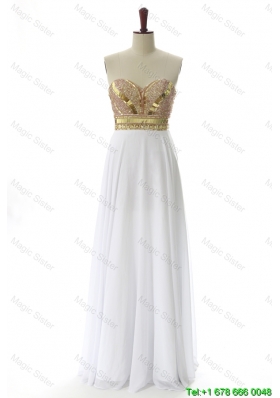 Empire Sweetheart Designer Prom Dresses with Beading and Sequins