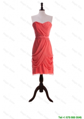 Most Popular Short Prom Dresses with Belt and Ruching